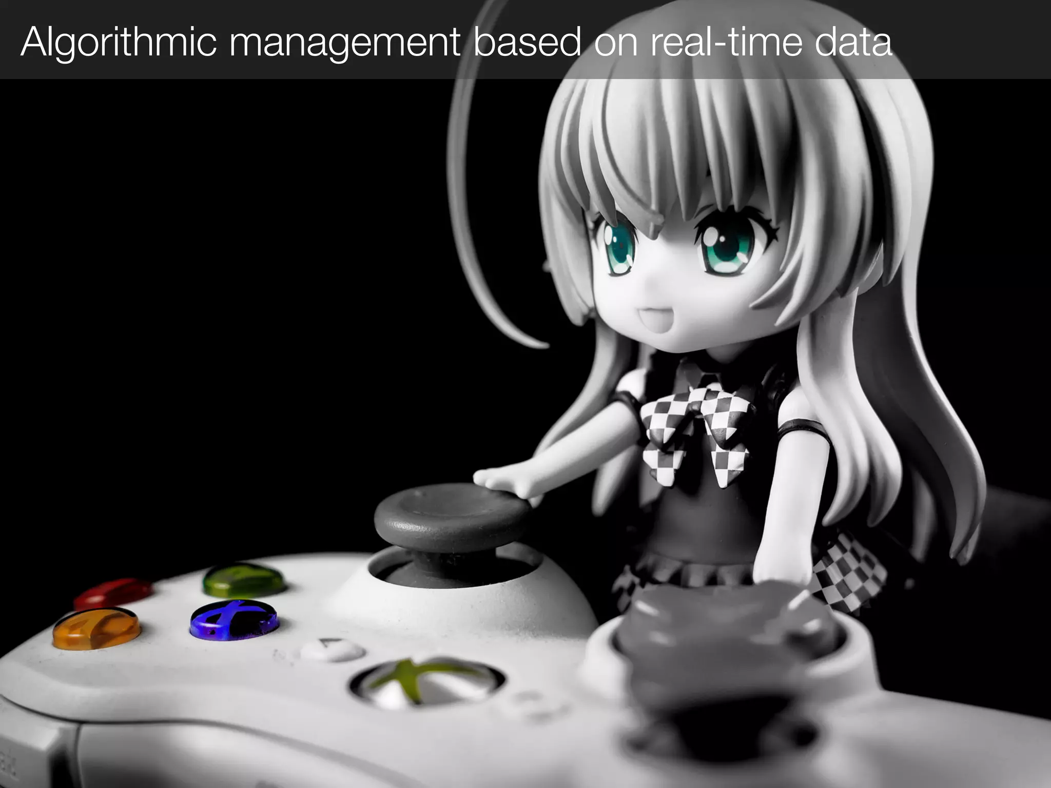 Algorithmic management based on real-time data
 