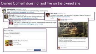 Owned Content does not just live on the owned site
 