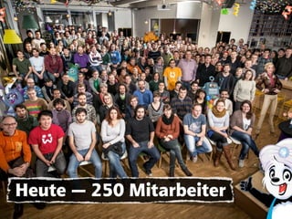 Heute — 250 Mitarbeiter
 