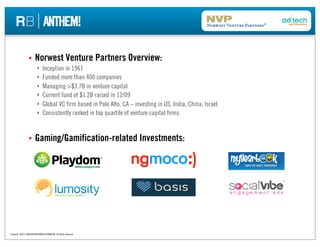 SECTION TITLE

                        Norwest Venture Partners Overview:
                           ‣ Inception in 1961
...