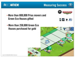 Measuring Success

                   More      than 800,000 Prius movers and
                         Green Eco Houses g...