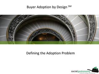 Defining the Adoption Problem
Buyer Adoption by Design SM
 