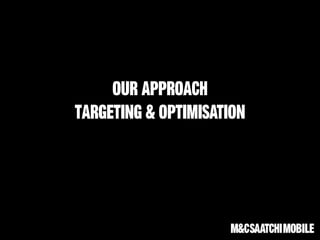 Our approach
targeting & OPTIMISATION
 