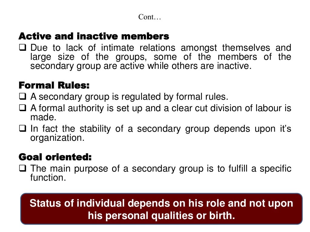 Social Groups