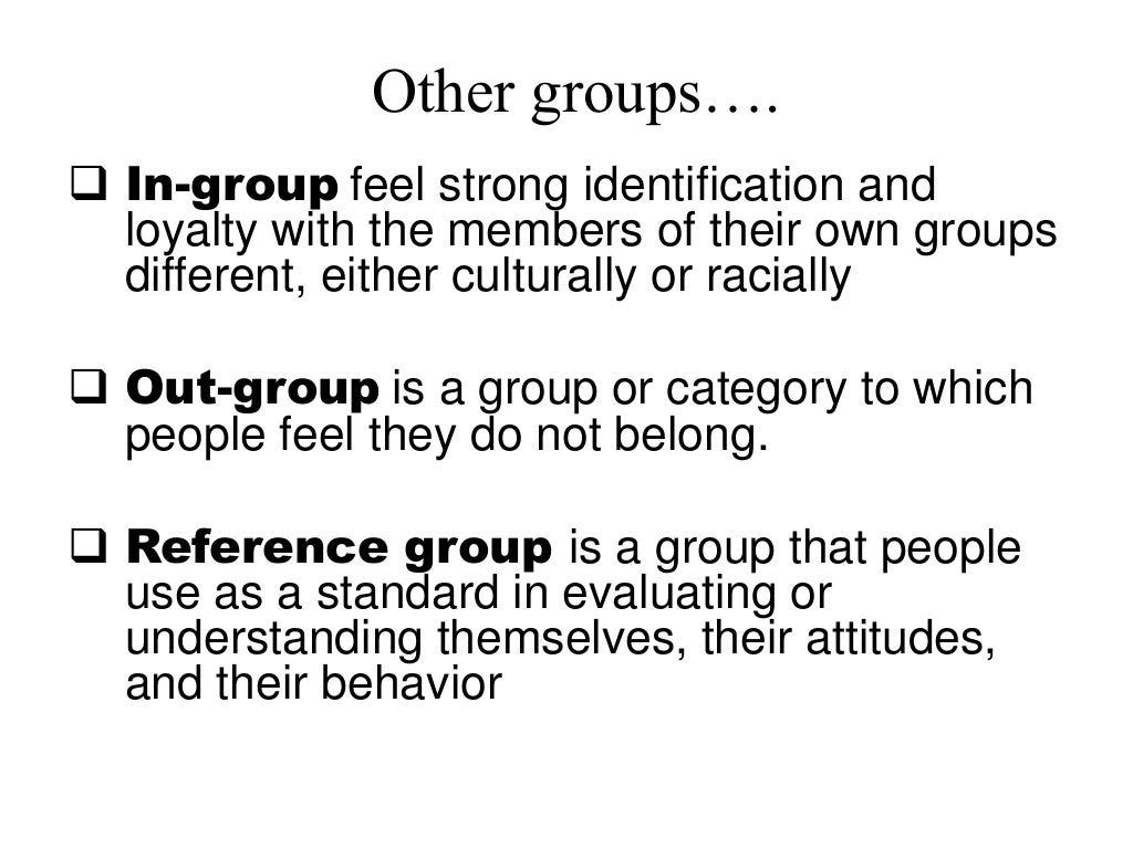 Social Groups