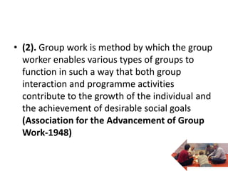 Social group work - Imran Ahmad Sajid | PPTX