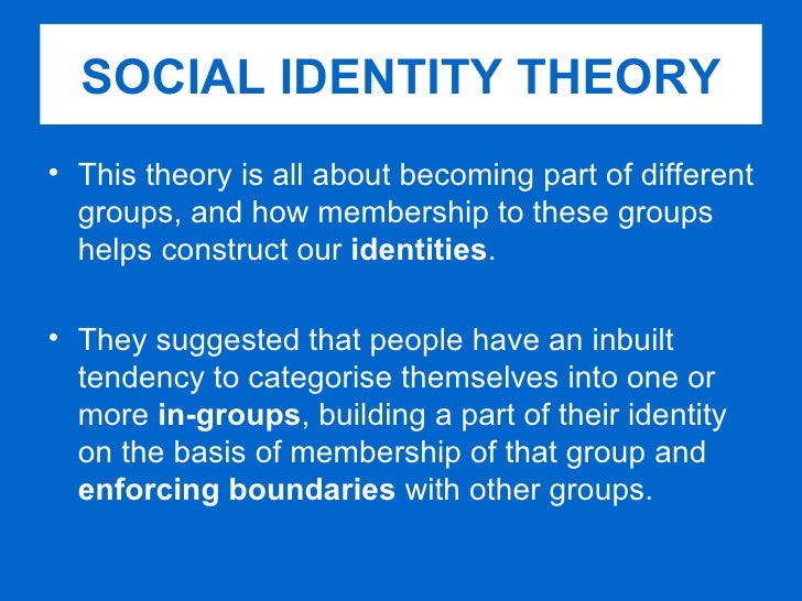 Social Identity Theory And Brand Identification