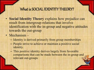 New Media & Social Identity Theory | PPT