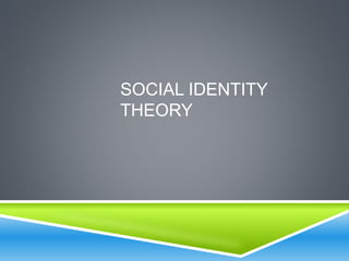 Social identity theory & MLK | PPTX