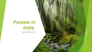 Forests in
India
By: Students of 9M
 