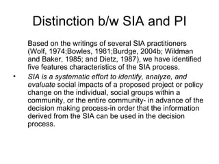 Social impact assessment and the public involvement process | PPT