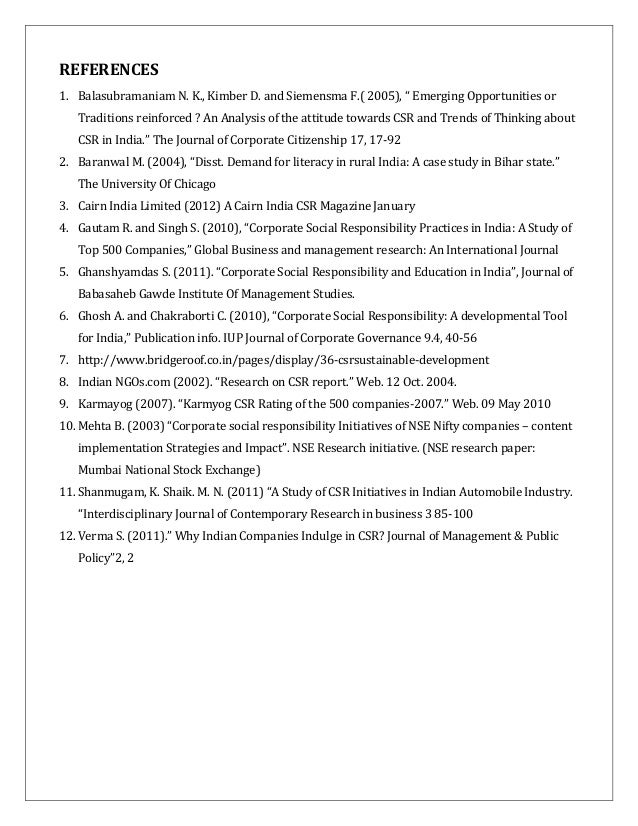 Corporate social responsibility business studies essay
