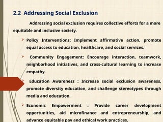 SOCIAL INCLUSION& EXCLUSION ,how important are they in Gender Equality ...