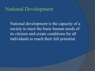 Social Indices of National Development | PPTX