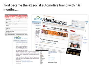 Another Example of Key Program Objectives
 • Insights
    – Current and future state of brand and sub-brands in social med...