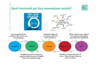 Quali 
strumen+ 
per 
fare 
innovazione 
sociale? 
23 
 