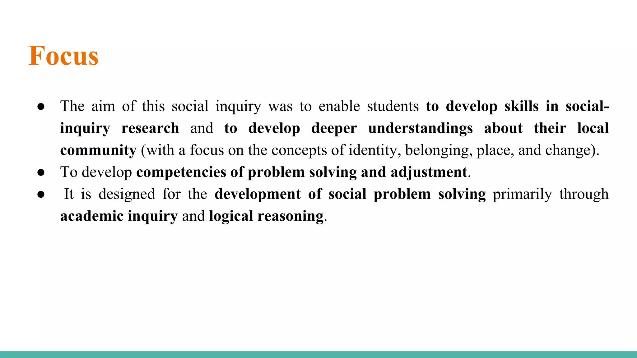 Social Inquiry Model | PPTX