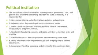 Social Institution Notes in detailed for students | PPTX