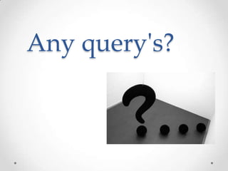 Any query's?
 