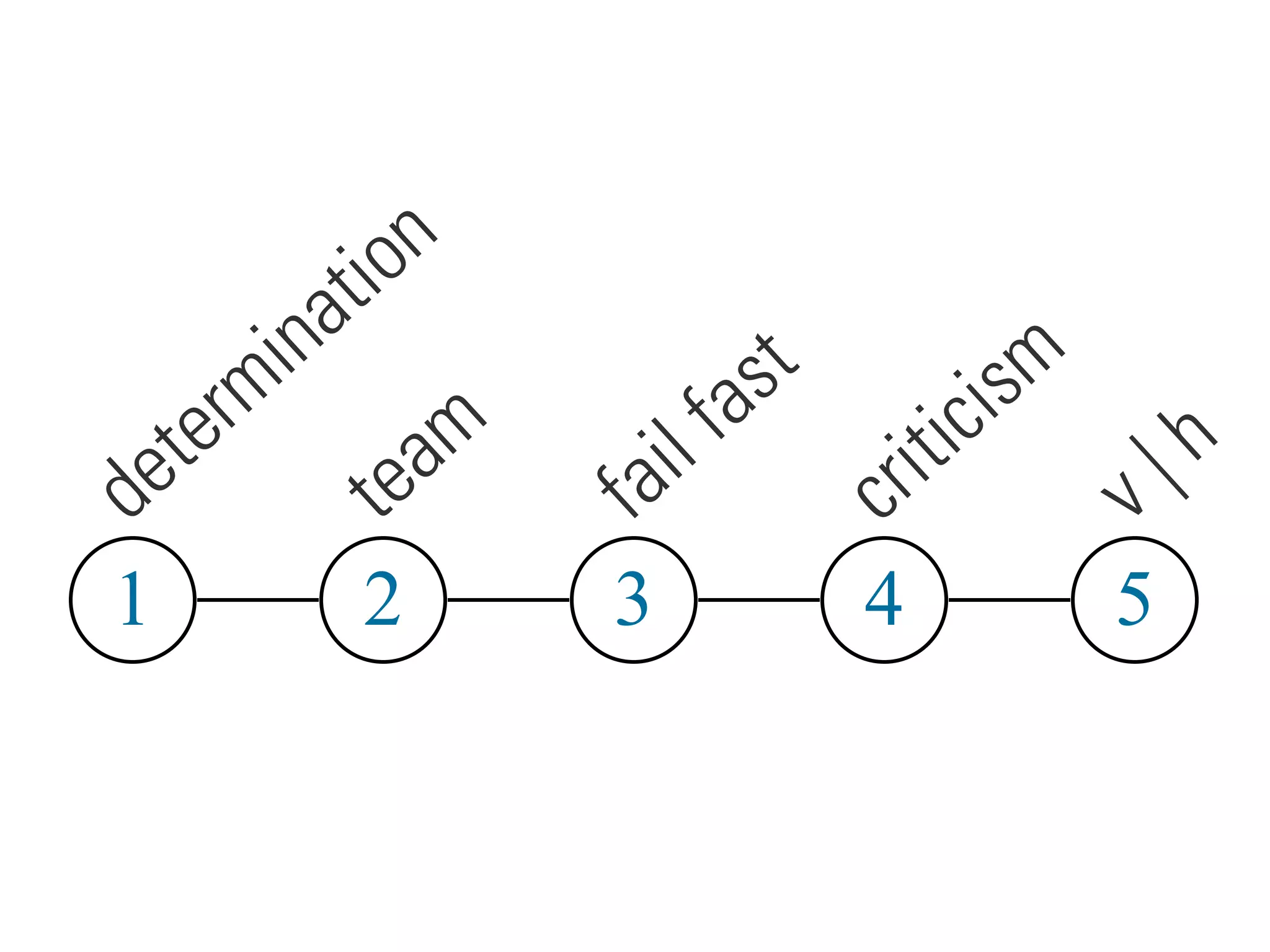 determination
1 2 3 4 5
team
fail fast
criticism
v | h
 