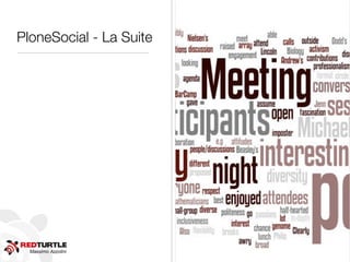 Massimo Azzolini
PloneSocial - La Suite
 