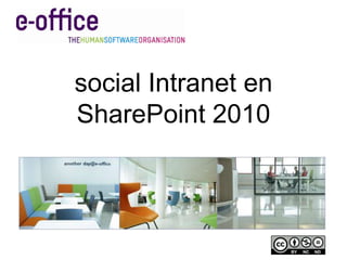 social Intranet en SharePoint 2010 