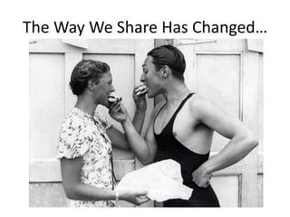 The Way We Share Has Changed…
 