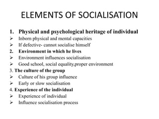 Socialisation (Sociology) | PPTX