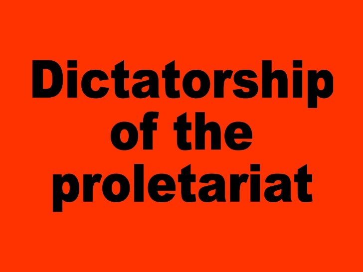 Image result for dictatorship of the proletariat definition