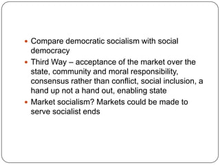 Socialism means and ends | PPTX