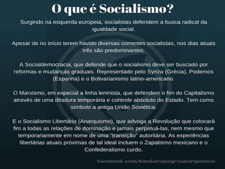 Socialismo características - aula 2016
