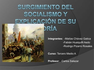 Integrantes: -Matías Chávez Gatica
            -Fabián Huaiquifil Aedo
            -Rodrigo Pizarro Rosales

Curso: Tercero Medio A

Profesor: Carlos Salazar
 