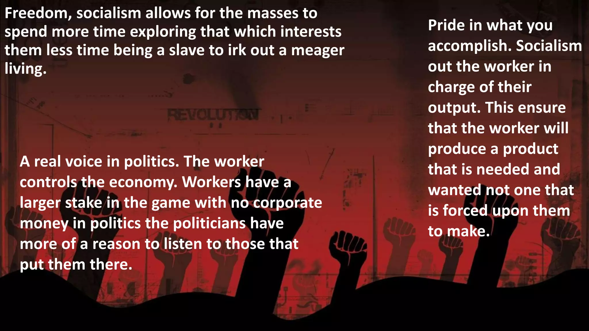 Socialism what is it and what does ppt