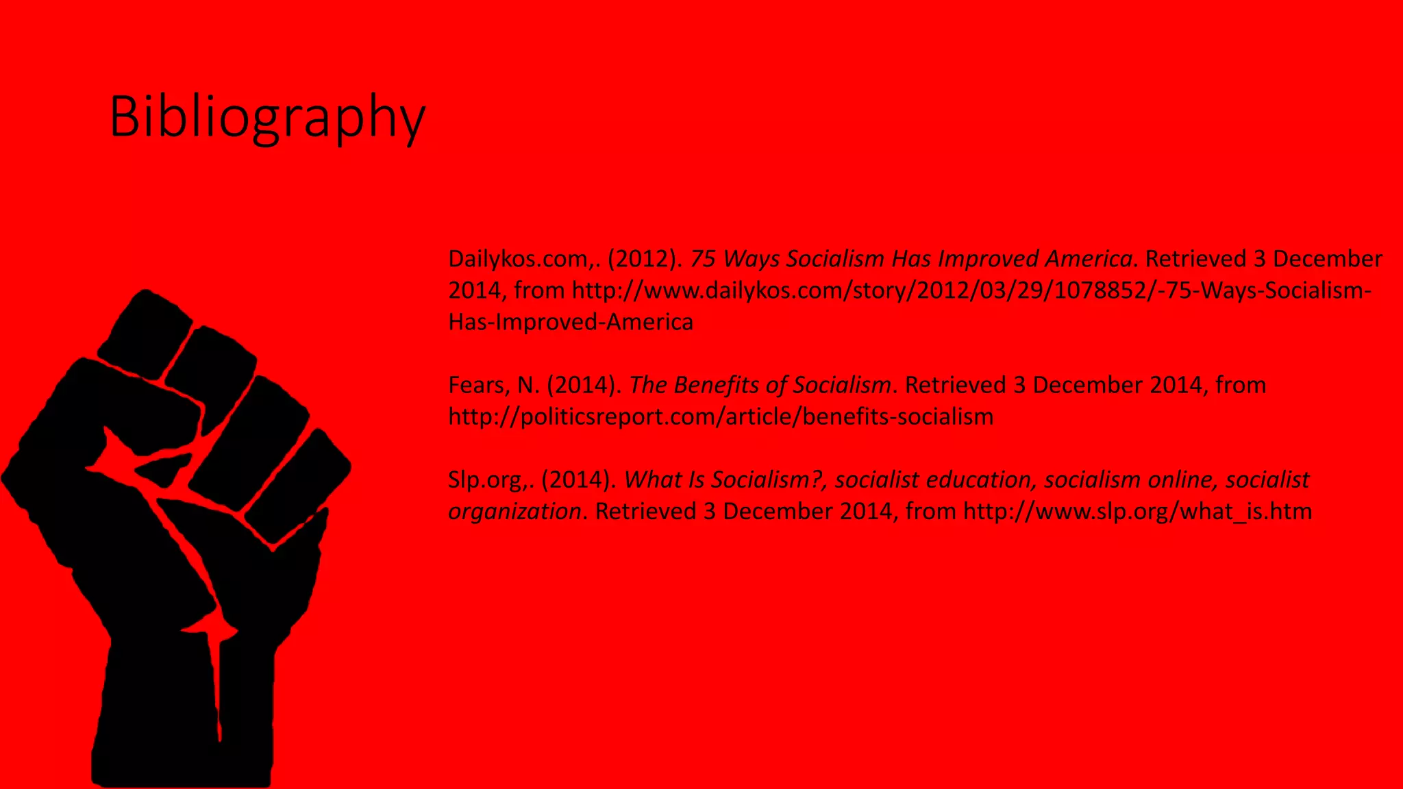 Socialism what is it and what does ppt