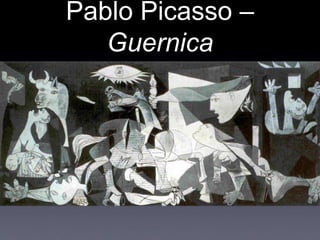 Pablo Picasso –
Guernica
1937 – 12’x26’ –
Madrid, Spain
 