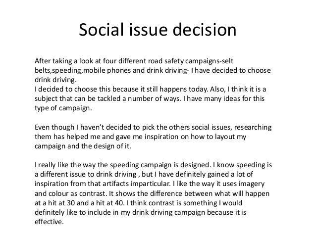 research report on social issues