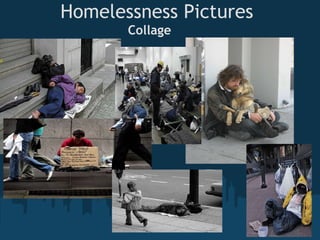 Homelessness Pictures Collage 