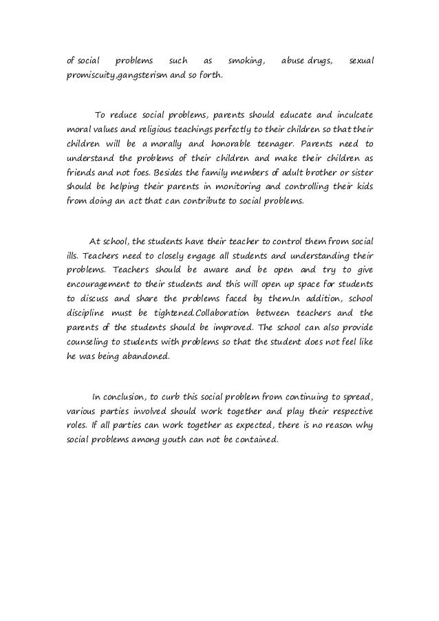 Social issue essay