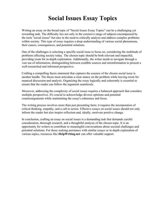 social-issues-essay-topics-pdf