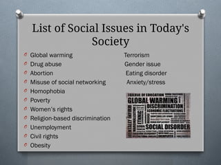The problems start here Social Issues POWERPOINT.pptx