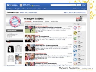 MySpace Applikation     die.socialisten.at
                social network development
 