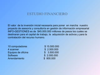 RAZONES PARA CONSIDERAR LA VIABILIDAD DEL PROYECTOLa alta demanda de las entidades que requieran  producir y organizar su información  de una forma mas sencilla y sin necesidad de grandes espacios para su almacenamiento. 