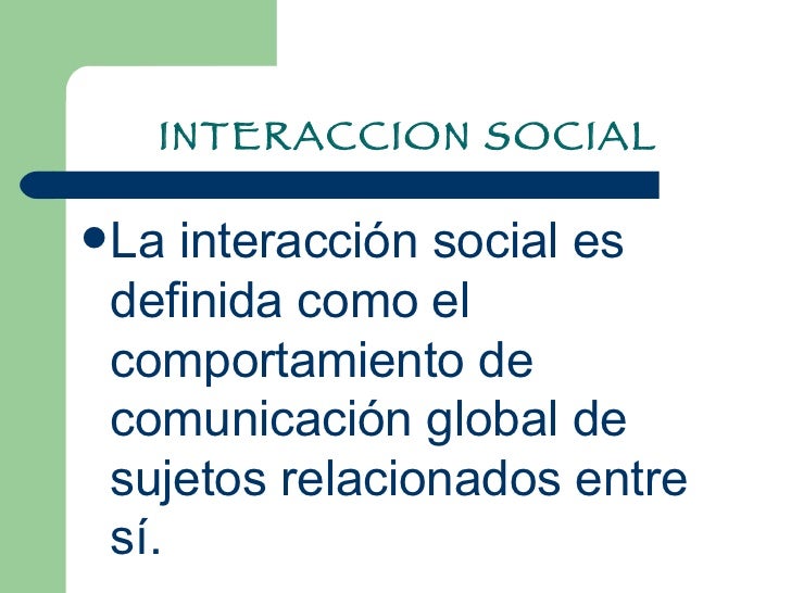 Socializacion, Resocializacion E Interaccion Social