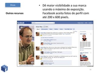 Para atrair fãsTeste o tipo de conteúdo que seus leitores mais "curtem" ou "compartilham" ou "comentam". É possível que a comunidade que se forme na sua página tenha mais interesse por determinados temas.Premie a opinião de seus seguidores. Dê destaque no site, no próprio Facebook ou no seu veículo offline para os melhores comentários.76Dicas