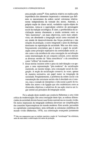 Socialização e formação escolar   dubet