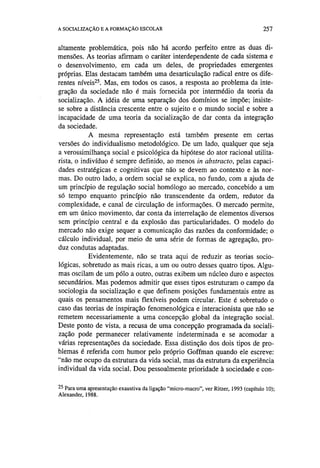 Socialização e formação escolar   dubet