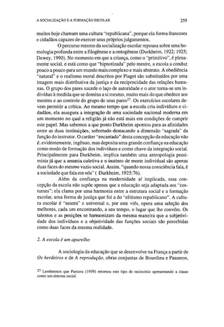 Socialização e formação escolar   dubet