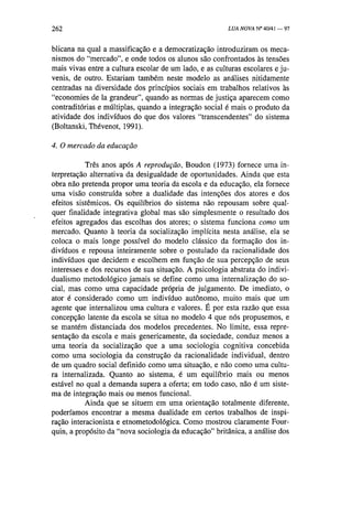 Socialização e formação escolar   dubet