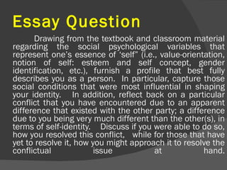 Essay Question ,[object Object]