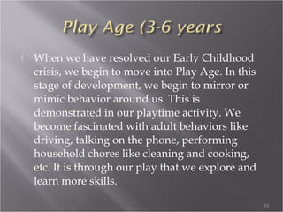 Game Stage: Now assuming many
roles. Must account for the roles of
others.
53
 